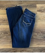 South Pole Women’s Juniors  Dark Wash Light Distressed Straight Jeans Si... - $31.24 CAD