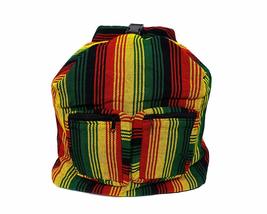 Rasta Woven Striped Pattern Hybrid Messenger Bag Crossbody Shoulder Sling Backpa - £23.66 GBP