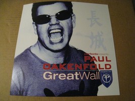 Paul Oakenfold Poster Flat Great Wall Hypnotised - £21.12 GBP