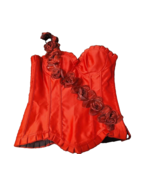 Corset Red Vaacodor Womens 2XL Sweet Heart  Valentine Flowers - $20.35 CAD