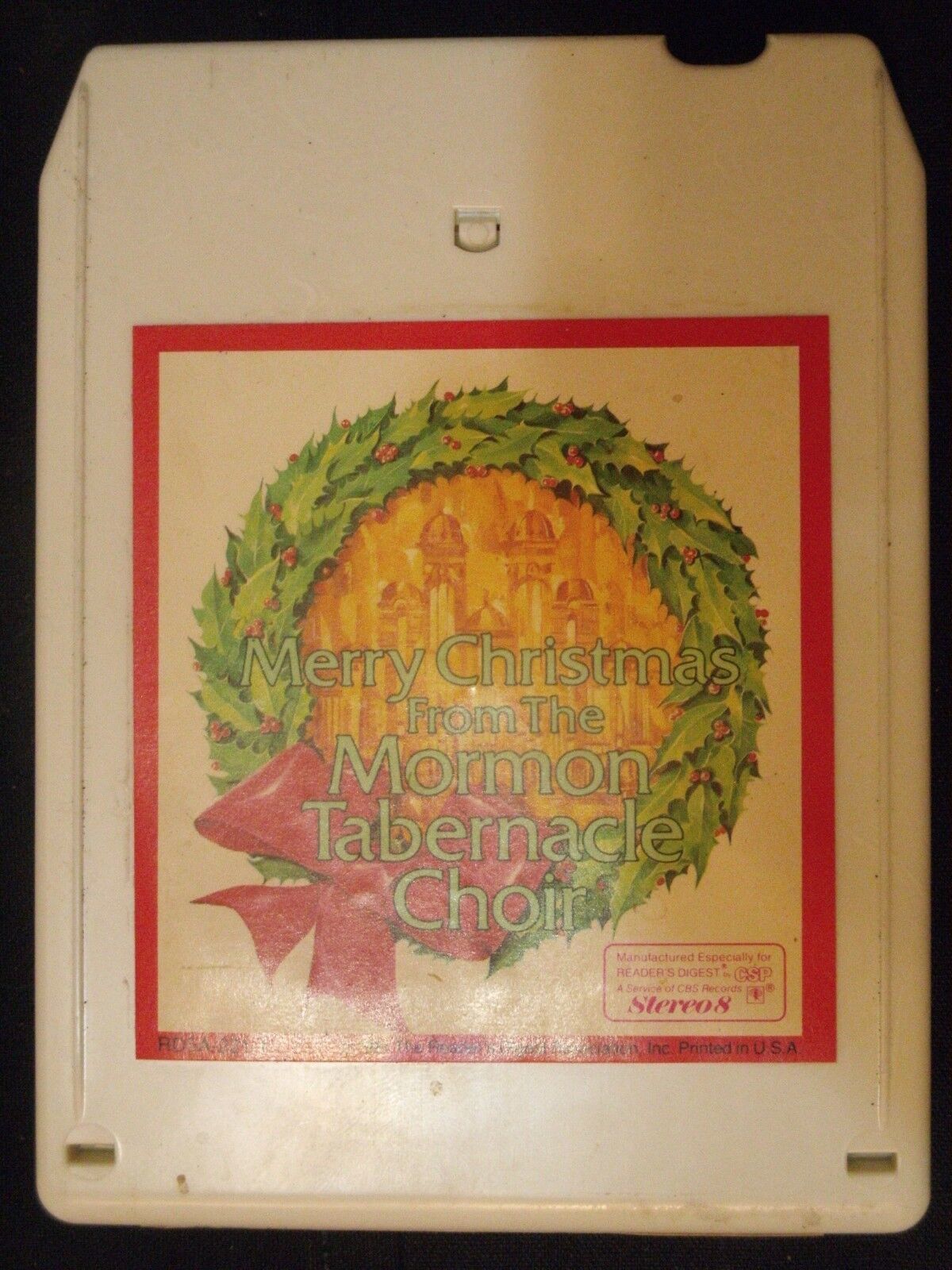 8 track-Merry Christmas From The Mormon Tabernacle Choir Refurbished-rea... - $11.54