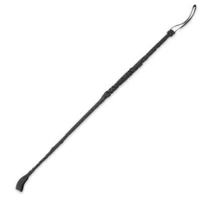 1 BLACK REAL GENUINE LEATHER 30 INCH RIDING CROP WHIP horse training / r... - $6.75