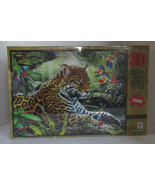 Milton Bradley Puzzle 500 pieces Super 3D LAZY AMAZON AFTERNOON big cat ... - £28.58 GBP