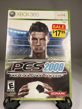 Pes 2008 (Pro Evolution Soccer) (Microsoft X Box 360) New Sealed - £16.48 GBP