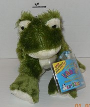Ganz Webkinz Green Frog 9&quot; plush Stuffed Animal toy - £7.69 GBP