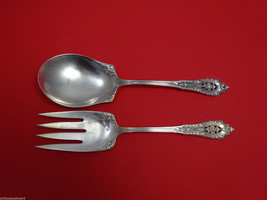 Rose Point by Wallace Sterling Silver Salad Serving Set All Sterling 9&quot; - $355.41