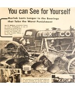 1947 Texaco Marfak Lubricant Advertisement Gas &amp; Oil Agriculture Farming... - $551.89 MXN