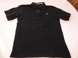 Knight&#39;s Sportswear Men&#39;s Short Sleeve Polo Shirt Size S small Black GUC - $18.01