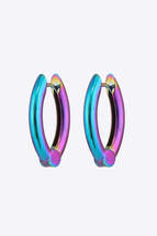Bring It Home Multicolored Huggie Earrings - £12.80 GBP