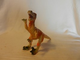 Vintage 1985 T-Rex Dinosaur Figurine Brown Tones,  Orange Color (D3) - £22.71 GBP