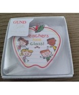 Gund Terrific Teacher Thank You Gift Ceramic Ornament Apple Shaped Appre... - $16.48 CAD