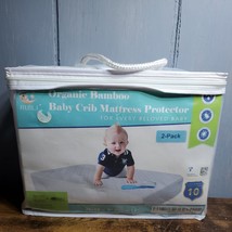 Ruili 2 pack  Organic Bamboo Baby Crib Mattress Protector - £10.49 GBP