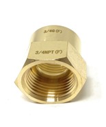 Lead-Free G Thread (Metric BSPP) Female to NPT Female Adapter - 3/4&quot; x 3/4&quot; - $15.75