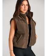 new Womens Automet CROPPED PUFFER VEST sz S Sleeveless Padded Jacket Gil... - €21,06 EUR