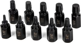 LLNDEI Screw Extractor Set, Hex Head Easy Out Bolt Extractor Set 10 Pieces, - $11.99