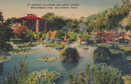 Japanese Tea Garden Brackenridge Park San Antonio Texas TX 1941 Postcard C44 - $2.99