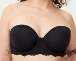 Torrid Curve Black Strapless Lightly Lined Everyday Bra 38D Underwire Su... - €24,68 EUR