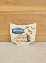 Vintage Bill Elliott Charlie Brown Christmas Hellman&#39;s Car Hood Magnet - £29.10 GBP