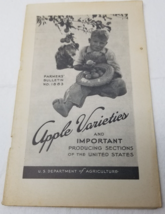 Apple Varieties Producing 1941 Farmers&#39; Bulletin Booklet 1883 USDA Photo... - $23.70
