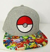 Pokemon Hat Snapback Hat Baseball Cap Pokeball Pikachu Cotton - $18.28