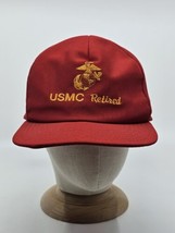 Vtg Vintage US Marine Corps Retired Snapback Hat Made in USA - £16.01 GBP