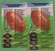  1992 Stadium Club Football Checklists  - £1.19 GBP