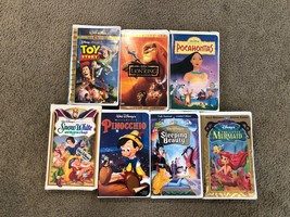 Walt Disney&#39;s Collection LOT OF 7 RARE masterpiece collection VHS Tapes - £14.70 GBP
