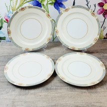 Noritake Rose China Annette 10 1/4&quot; Dinner Plates Lot Of 4 Vintage - £25.75 GBP