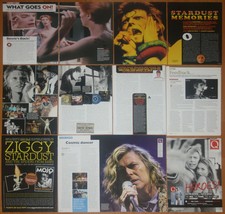 DAVID BOWIE UK clippings magazine articles photos ziggy stardust cuttings - £9.22 GBP