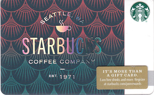 Primary image for Starbucks 2018 Scales Collectible Gift Card New No Value