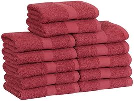 Premium Salon Towel 16x27 Bulk Pack Of 12,24 Quick Dry Towel Set Burgundy - £32.29 GBP