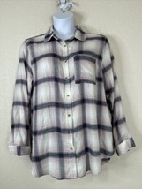 C&amp;C California Womens Size XL Plaid Pocket Button-Up Shirt Long Sleeve - £10.07 GBP