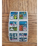 Christmas Greetings 1973 Stamp Block (6) - £1.42 GBP