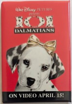 Walt Disney Pictures&#39; 101 Dalmatians On Video Pinback  - $93.82 MXN
