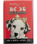Walt Disney Pictures&#39; 101 Dalmatians On Video Pinback  - $4.95