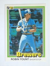 Robin Yount 1981 Donruss #323 Milwaukee Brewers MLB Baseball Card - £1.01 GBP