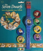 Disney Snow White &amp; The Seven Dwarfs Interchangeable Children’s Lens Watch RARE - £77.35 GBP