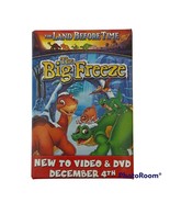 Land Before Time Big Freeze Pinback Button Exclusive Advertising Pin 2001 - £6.19 GBP