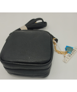Mali + Lili ML5317A BK $48 Black Josie Triple Zip Crossbody Bag - NWT - €19,34 EUR