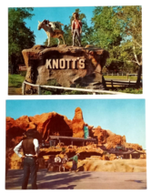 Knotts Berry Farm Calico Mine Train Buena Park CA UNP Postcards 1960s (Qty 2) - £7.82 GBP