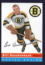 Boston Bruins Bill Quackenbush 1954 Topps Hockey Card # 49 ex      - £43.35 GBP