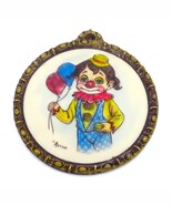 Vintage Artini Hand-Painted Sculptured Clown with Balloons Wall Plaque 1... - $34.28 CAD