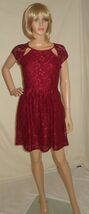 Tavi Lace A-Line Dress- Made in USA Size XLARGE wine NEW - $399.72 MXN