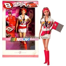 Year 2006 Barbie Pink Label Nascar Doll - DALE EARNHARDT, JR #8 Caucasian Model - £79.67 GBP
