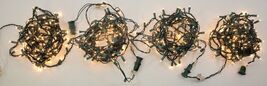 *E7) Mixed Junk Drawer Lot of 4 Holiday White 20ft Christmas Lights - $19.79