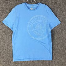 Manchester City T-Shirt Men&#39;s Large Short Sleeve Blue Adults Casual L - $13.94 CAD