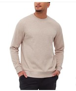 Bench. Mens Sweatshirt Tan Thermal Fleece Crewneck Stretch Moisture Wicking - $56.16 CAD