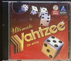 Hasbro Ultimate Yahtzee Jewel Case Manual 1996 Pc Cd Rom - £3.96 GBP