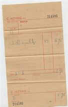 C Hyong Receipt Amsterdam Utrecht Den Haag Holland 1960's Retailers Chin... - $11.88
