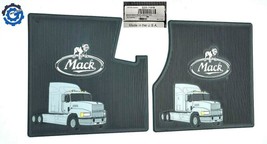 9291-71FM NEW Mack CH Truck OEM Black Rubber Mats with Bullgdog LogoPre-Emiss... - £118.16 GBP